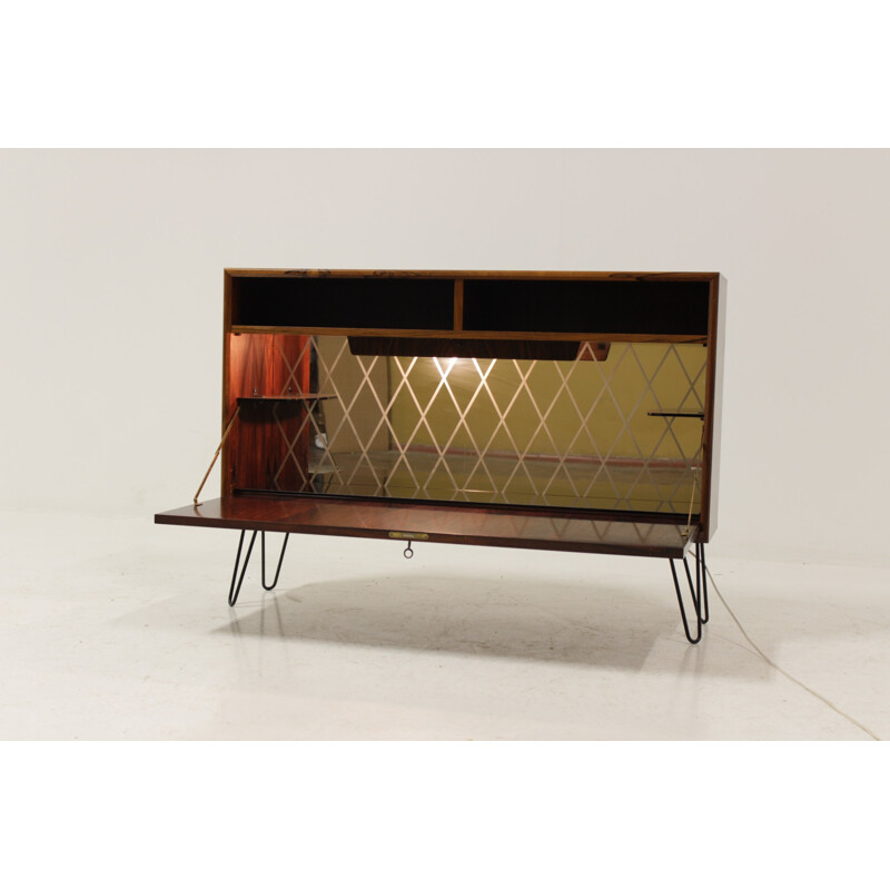 Upcycled Danish Palisander Bar Cabinet - 1960s