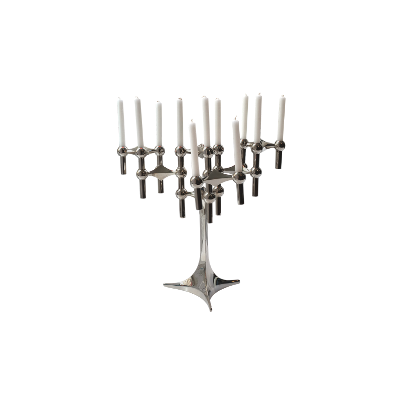 Set of 7 modular chandeliers by Hans Nagel - 1970s