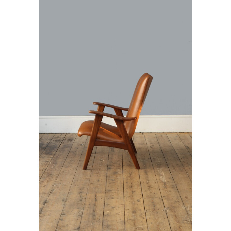 High Back Mid Century Armchair by Louis van Teeffelen - 1960s