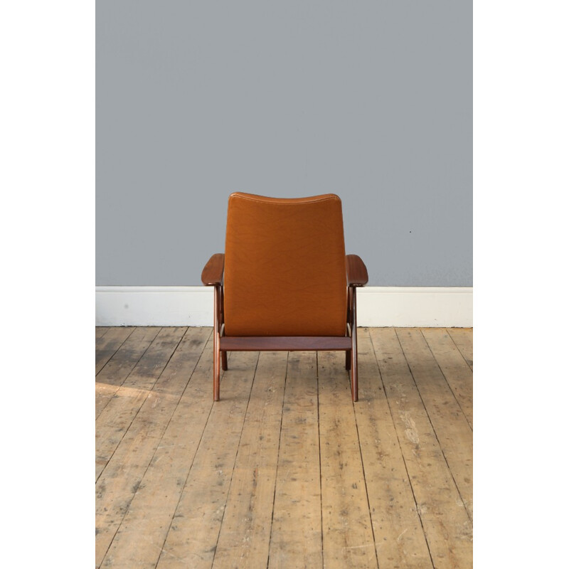 High Back Mid Century Armchair by Louis van Teeffelen - 1960s