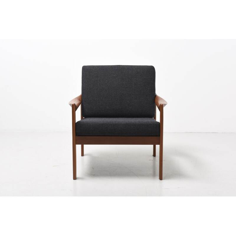 Teak vintage armchair by Illum Wikkelso - 1960s