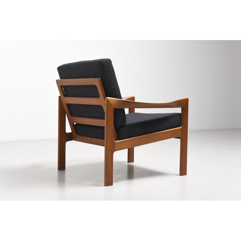 Teak vintage armchair by Illum Wikkelso - 1960s