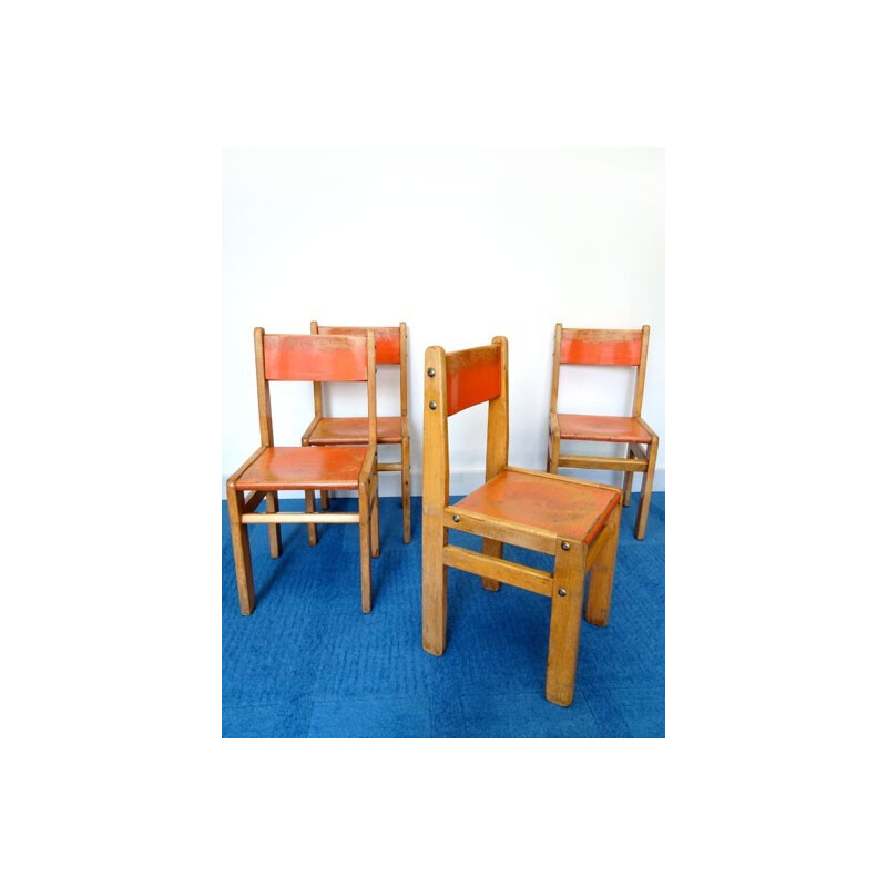 Paire de chaises d'enfants vintage - 1960