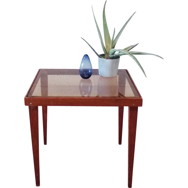 Side table with tapered legs - 1960s