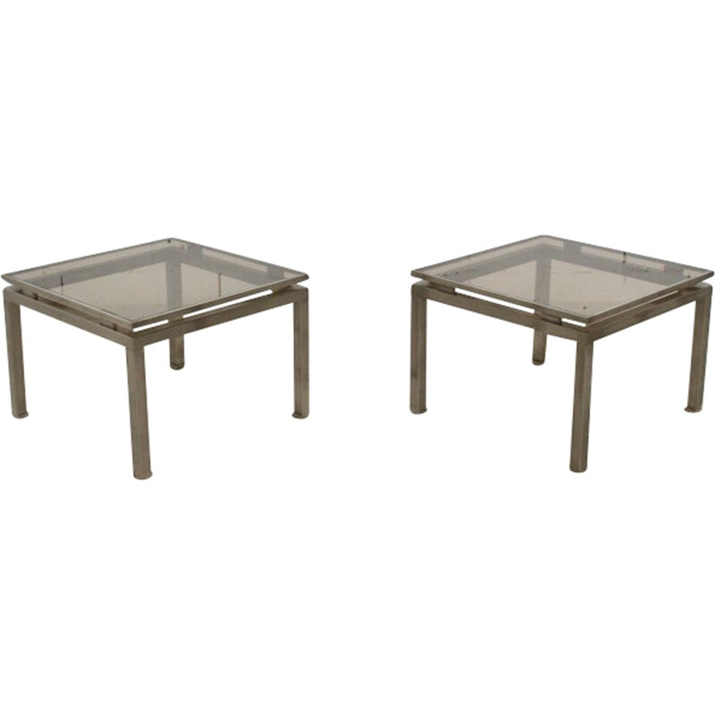 Pair of side table by Guy Lefèvre for Jansen - 1970s