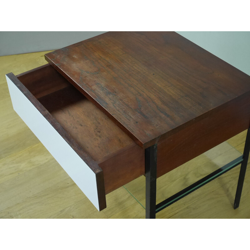 Rosewood vintage Bedside table - 1950s