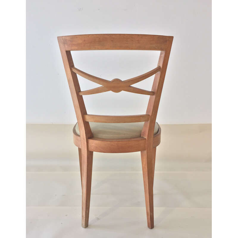 Pair of vintage sycamore chairs - 1940s