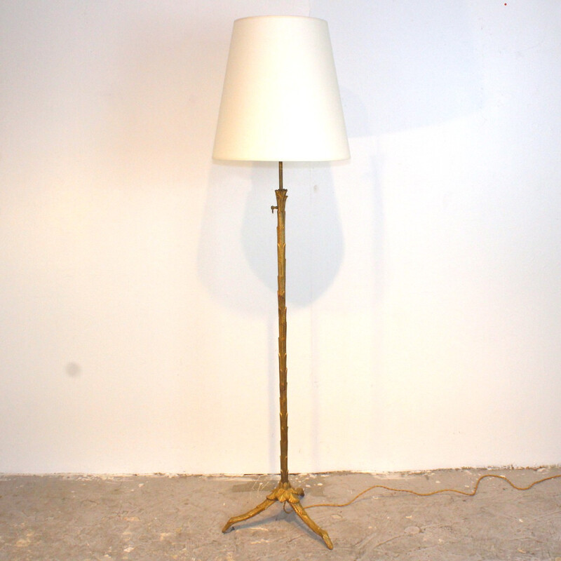 Lampadaire vintage vintage en bronze - 1950