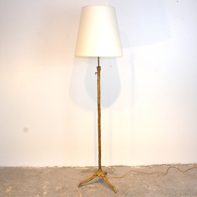 Vintage bronze floor lamp - 1960s