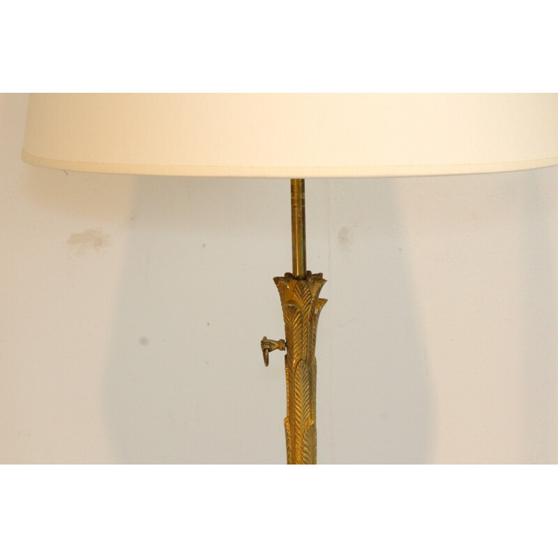 Vintage bronze floor lamp - 1960s