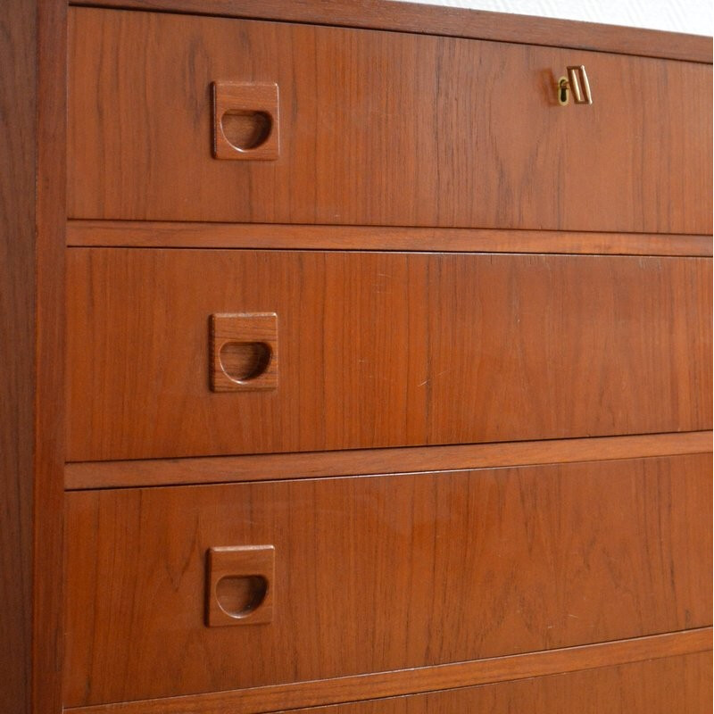 Mid-century teak 4 chest of drawers - 1960s