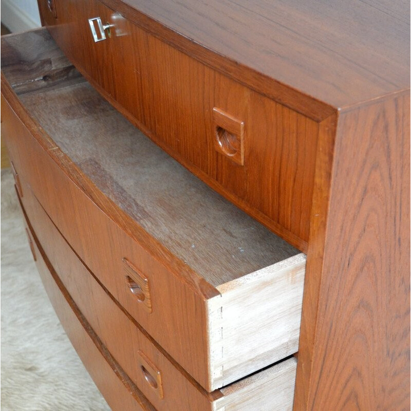 Mid-century teak 4 chest of drawers - 1960s