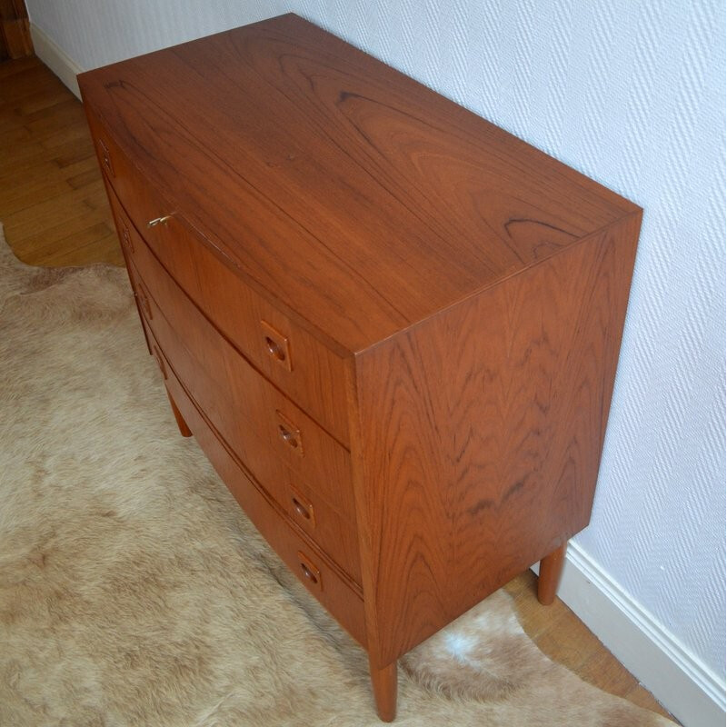 Mid-century teak 4 chest of drawers - 1960s