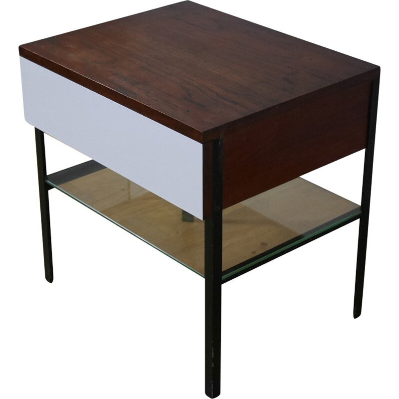 Rosewood vintage Bedside table - 1950s