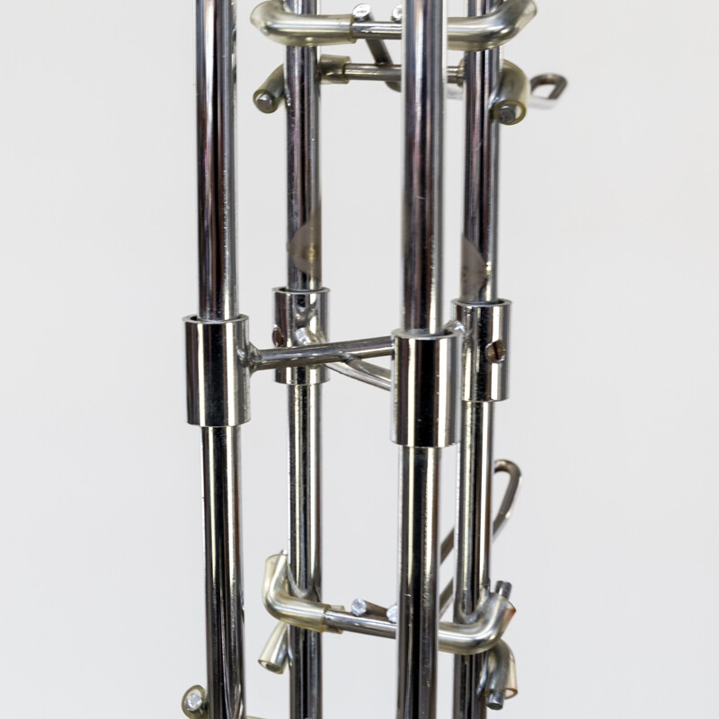 Chrome design coat rack - 1980