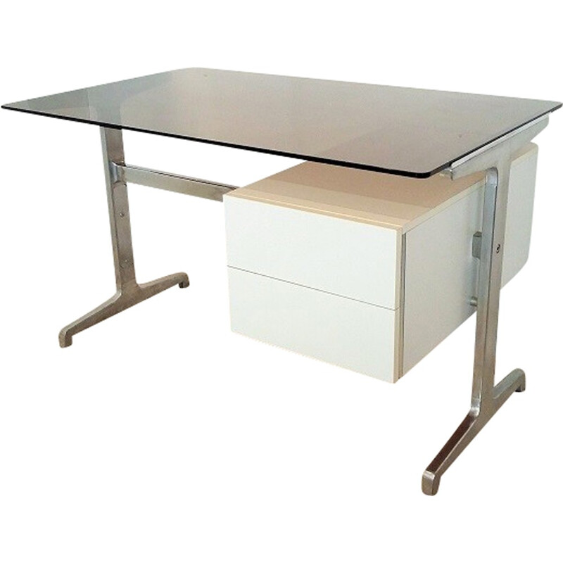 Bureau vintage en chrome - 1970