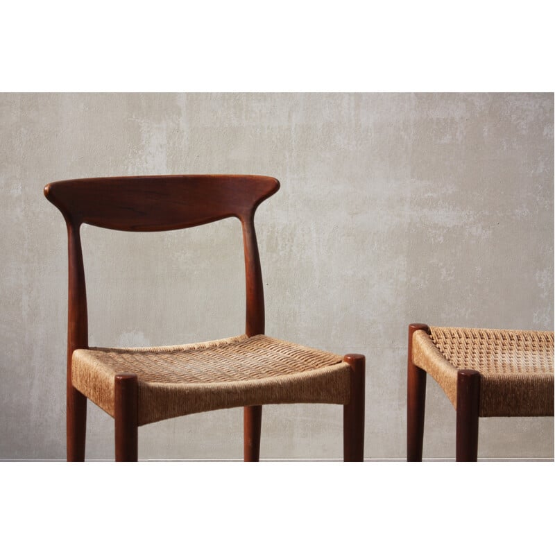 Set of 6 Scandinavian Dining Chairs by Arne Hovmand Olsen - 1960s