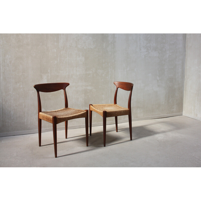 Set of 6 Scandinavian Dining Chairs by Arne Hovmand Olsen - 1960s