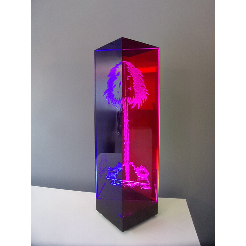 Lampe palmier en plexiglas par Gino marotta pour Artbeat - 2000