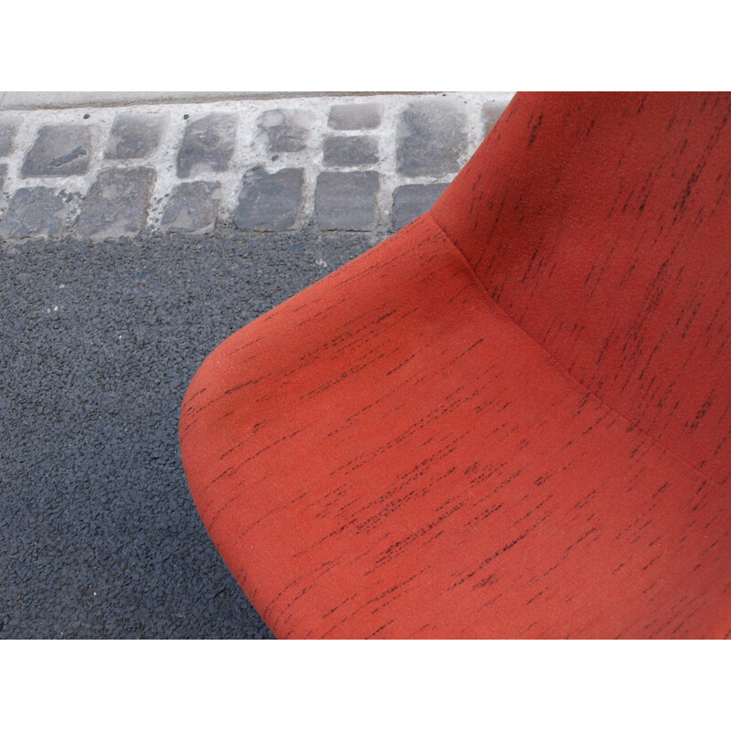 Vintage german red armchair - 1950s