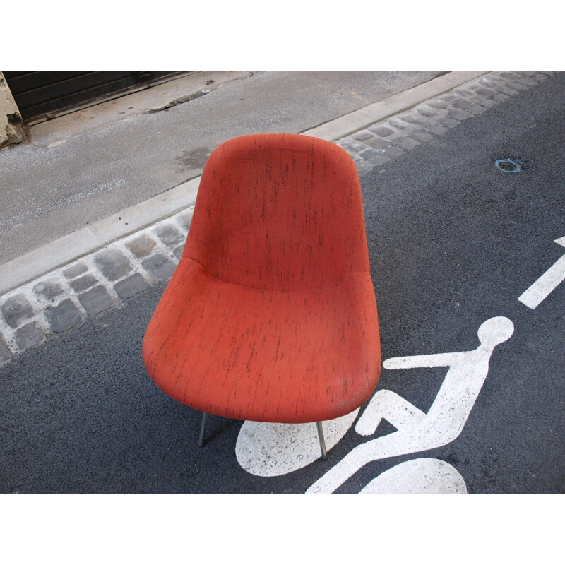 Vintage german red armchair - 1950s