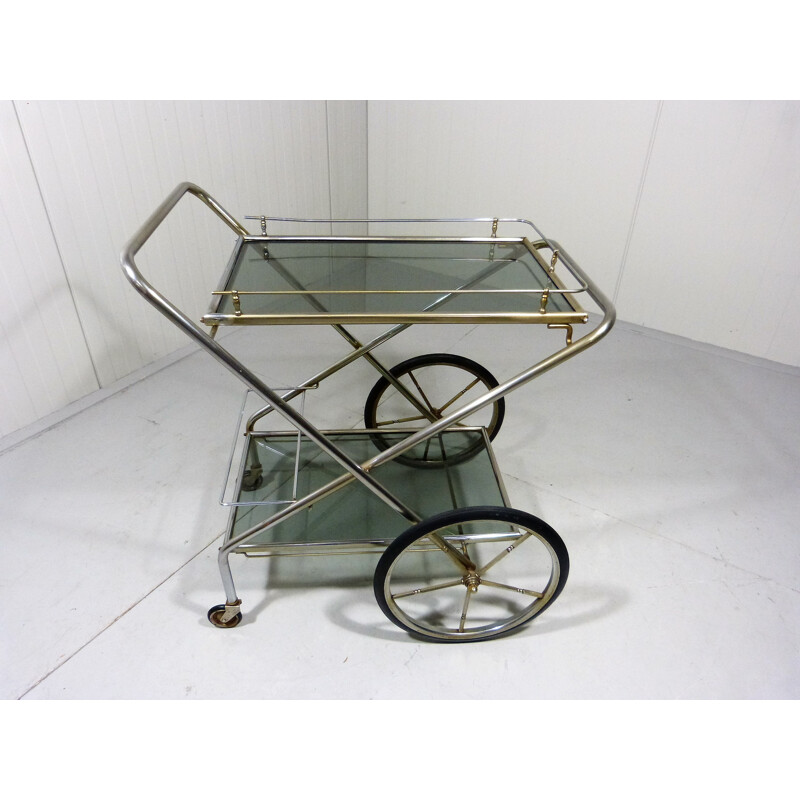 Retractable vintage Serving Trolley - 1960s