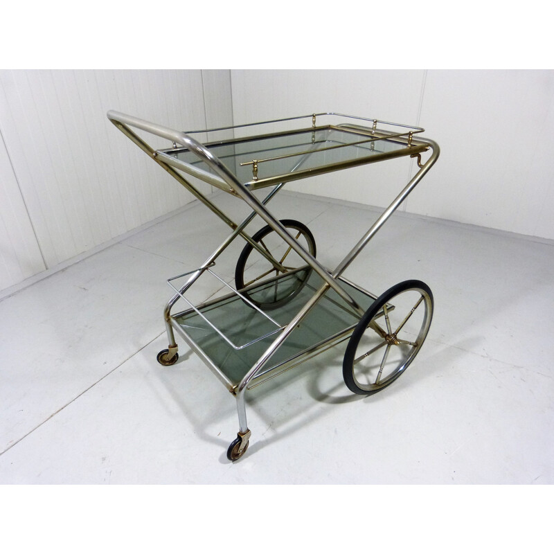 Retractable vintage Serving Trolley - 1960s