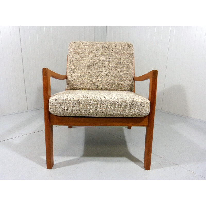 Easy Chair & Footstool Senator by Ole Wanscher - 1960s