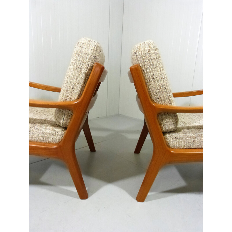 Pair of easy chairs model "Senator" by Ole Wanscher for Jeppesen - 1960s