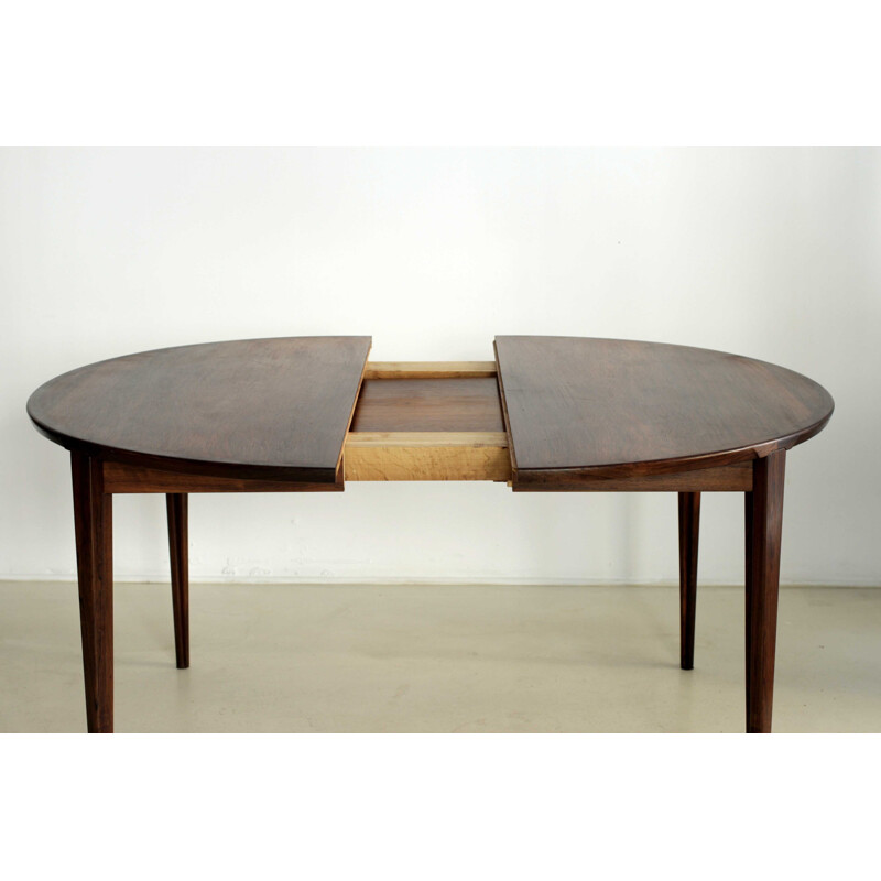 Vintage extendable Scandinavian table by Harry Rosengren Hansen - 1960s