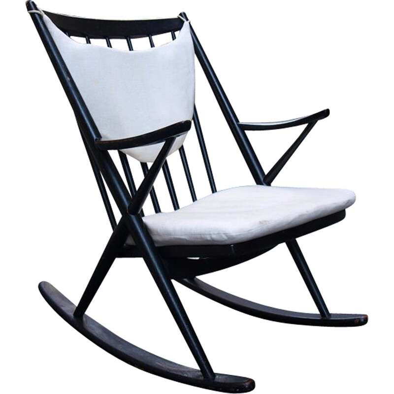 Rocking chair vintage par Frank Reenskaug - 1950
