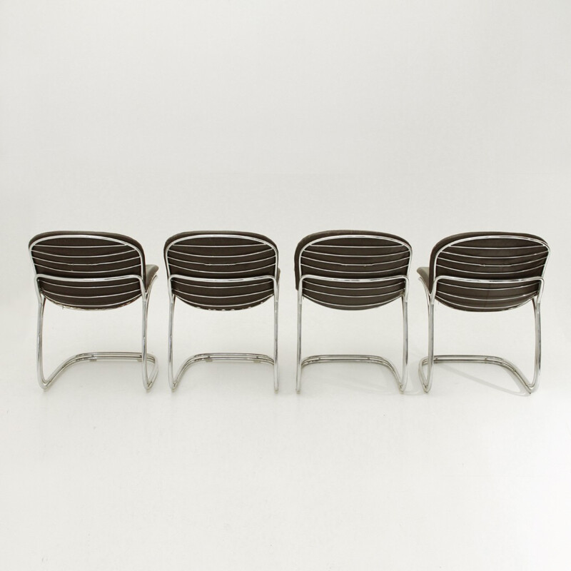 Set of 4 "Sabrina" dining chairs by Gastone Rinaldi for Rima - 1970s