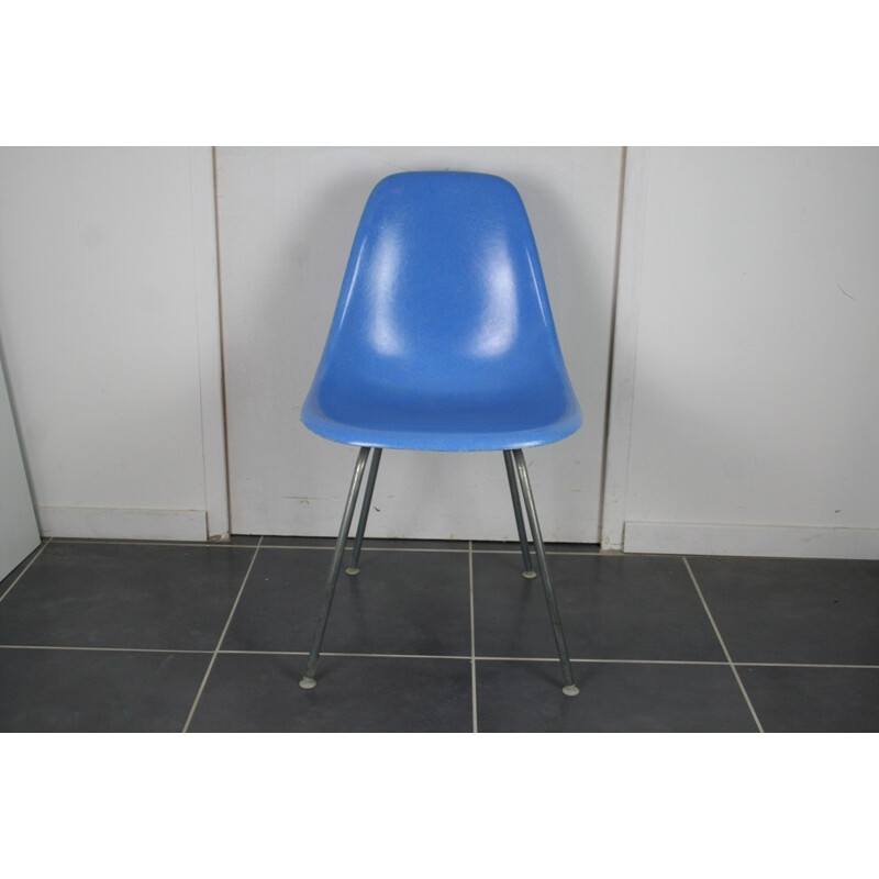 Mid-century Turquoise Blue Chair by Eames Herman Miller - 1950s