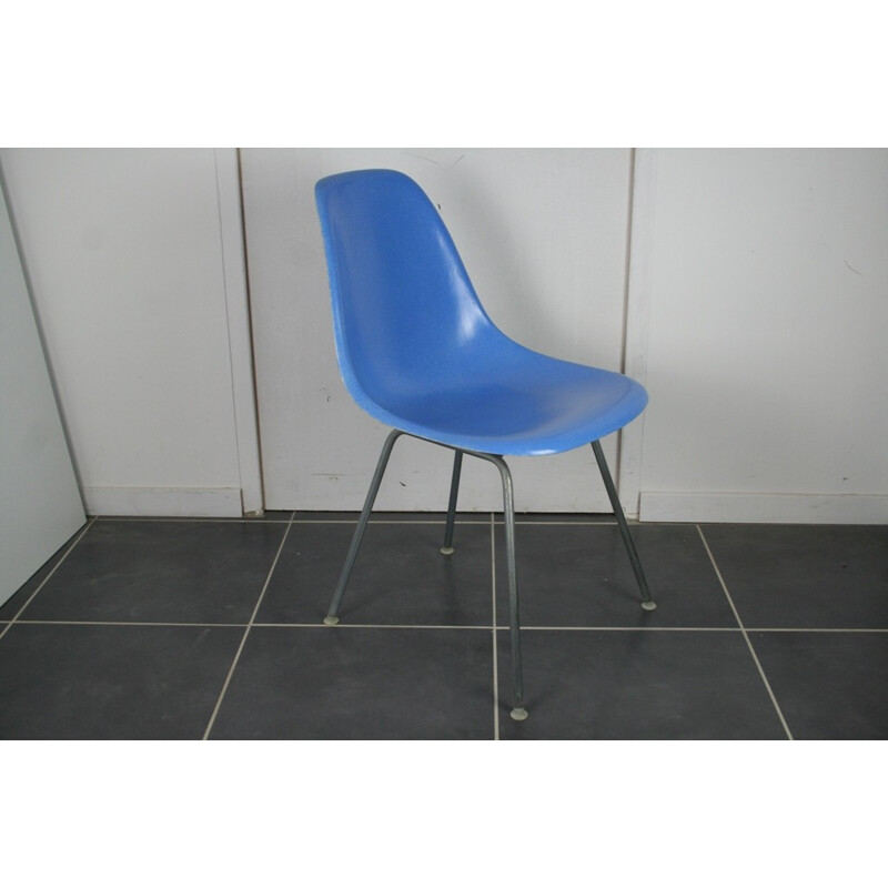 Mid-century Turquoise Blue Chair by Eames Herman Miller - 1950s