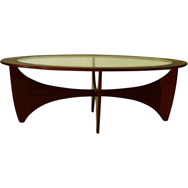 Oval vintage coffee table by Viktor Wilkins for G-plan- 14960s