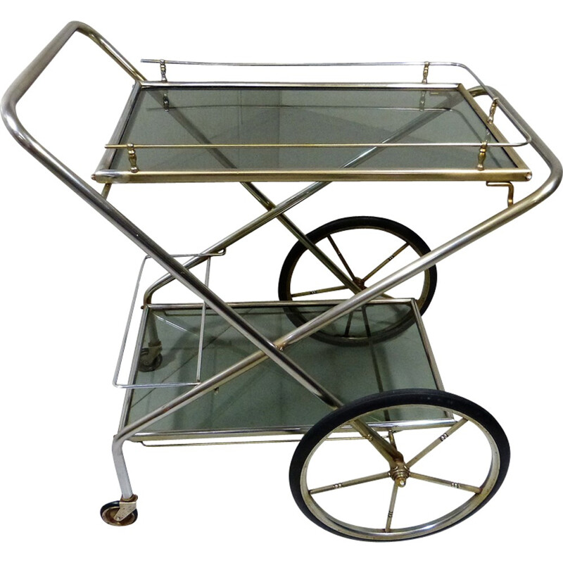 Retractable vintage Serving Trolley - 1960s