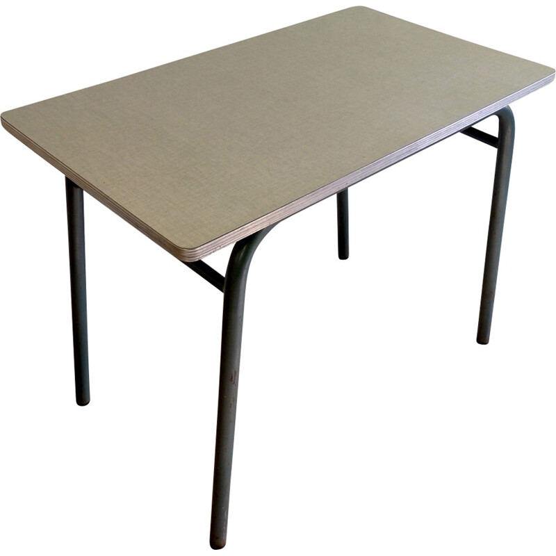 Vintage table in formica and iron - 1960s