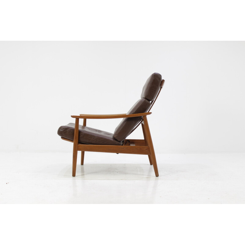 Reclining Easy Chair and Footstool by Arne Vodder for France & Son - 1960s 