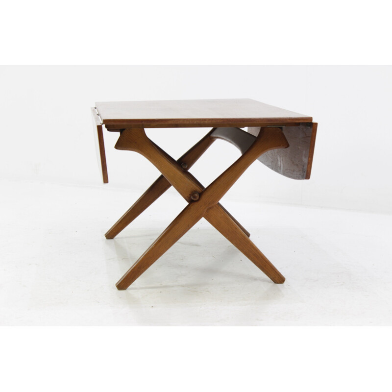 Table basse élévatrice en teck Danemark - 1960