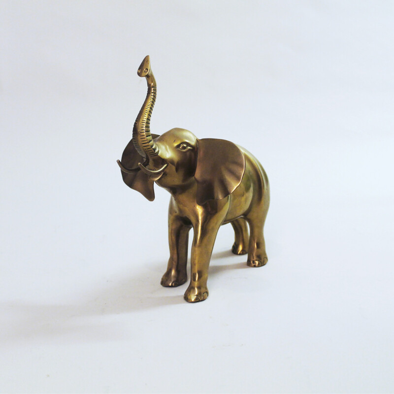 Elephant sculpture in brass - 1960s