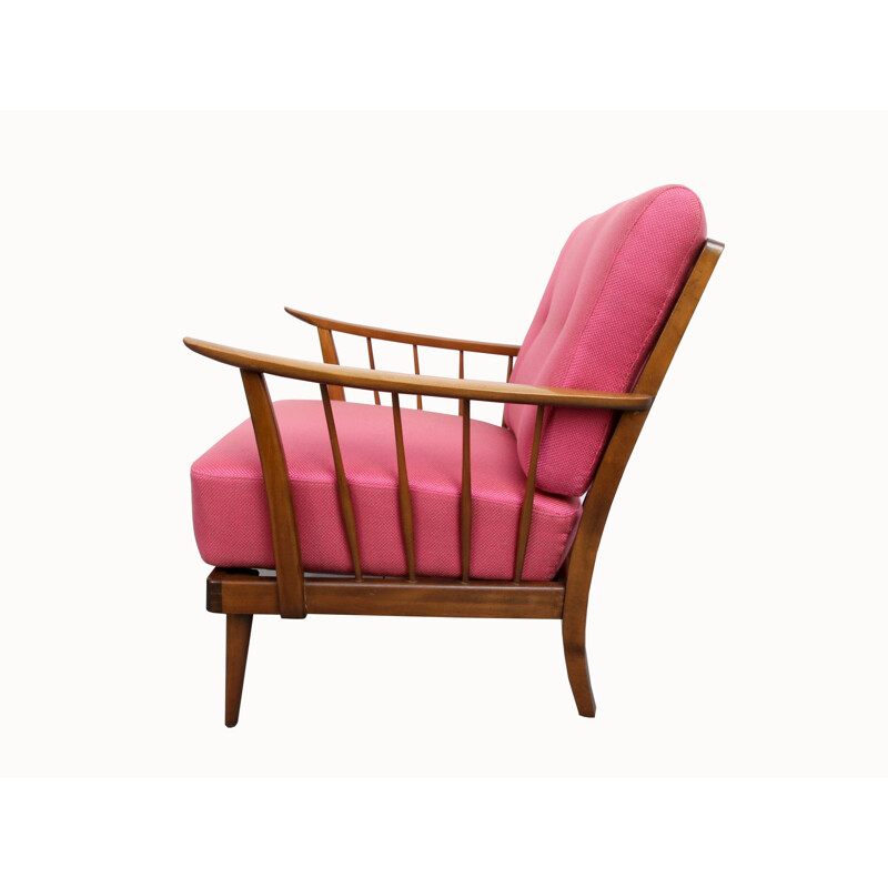 Vintage german pink armchair - 1950s 