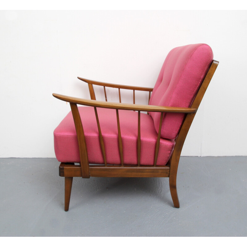 Vintage german pink armchair - 1950s 