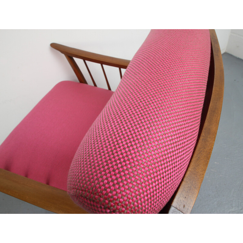 Vintage german pink armchair - 1950s 