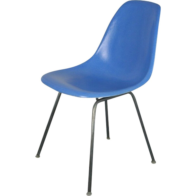Mid-century Turquoise Blue Chair by Eames Herman Miller - 1950s