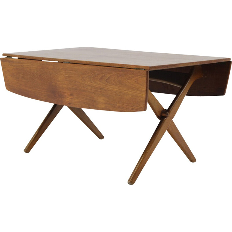 Table basse élévatrice en teck Danemark - 1960