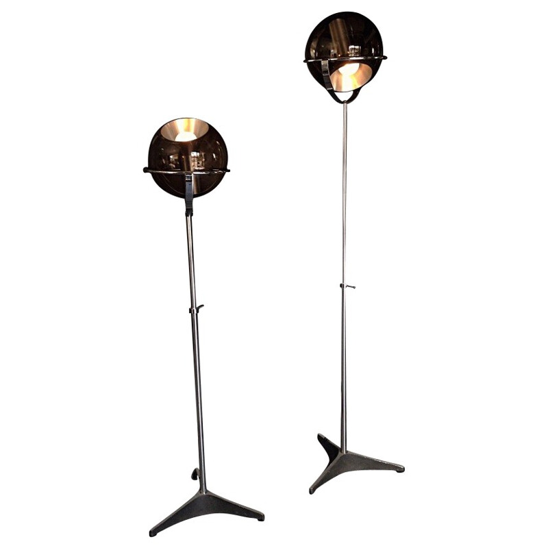 Floor lamps "D-Globe 2000", Frank LIGTELIJN - 1960s