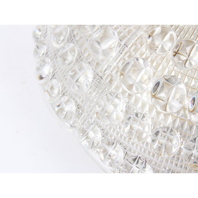 Vintage crystal ceiling lamp by Carl Fagerlund for Orrefors, 1960