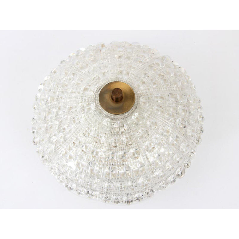 Scandinavian vintage ceiling lamp model Crystal by Carl Fagerlund for Orrefors - 1960s
