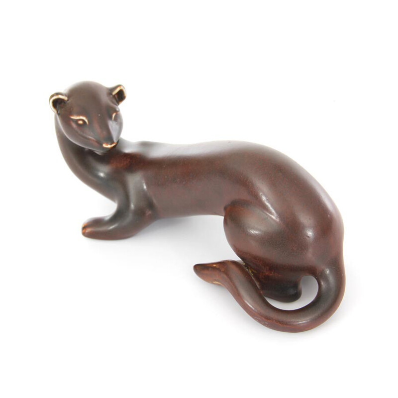 Scandinavian ceramics Ferret by Gunnar Nylund for Rorstrand - 1960s