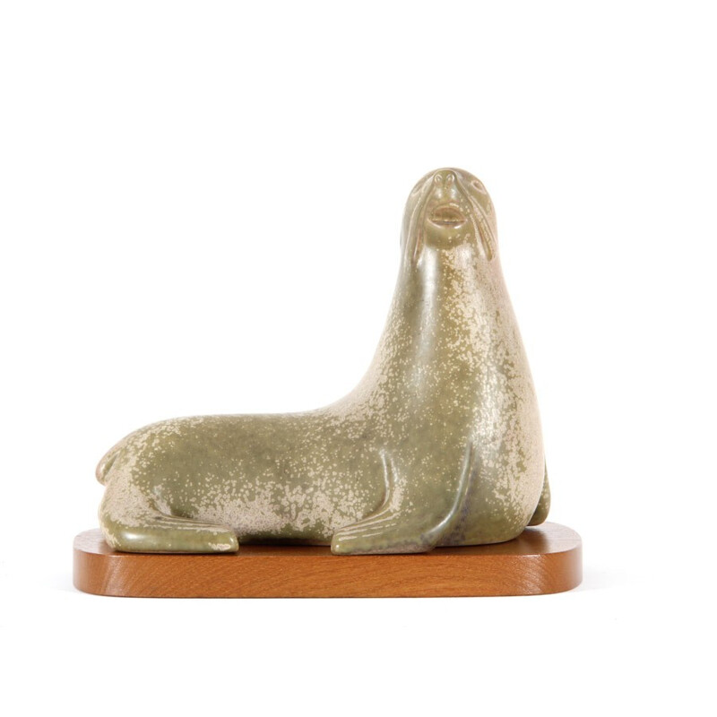 Cerâmica escandinava Vintage sea lion de Gunnar Nylund para Rörstrand, 1960